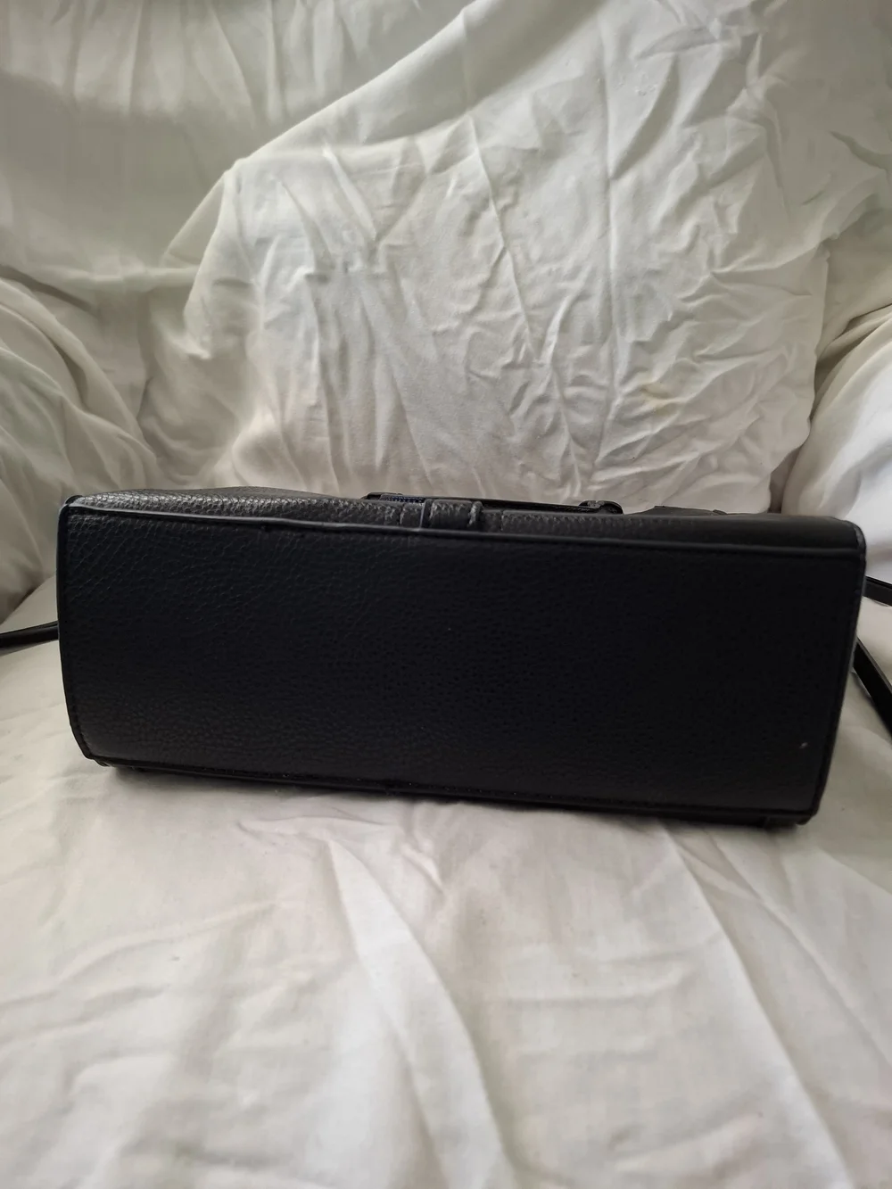 Black Clear Panel Tote Bag with Pouch